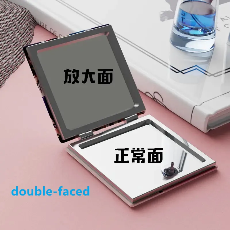 Oshi No Ko Hoshino Ai Student Folding Mirror Anime Cosplay Portable Double-Sided Makeup Mirror Kawaii Gift