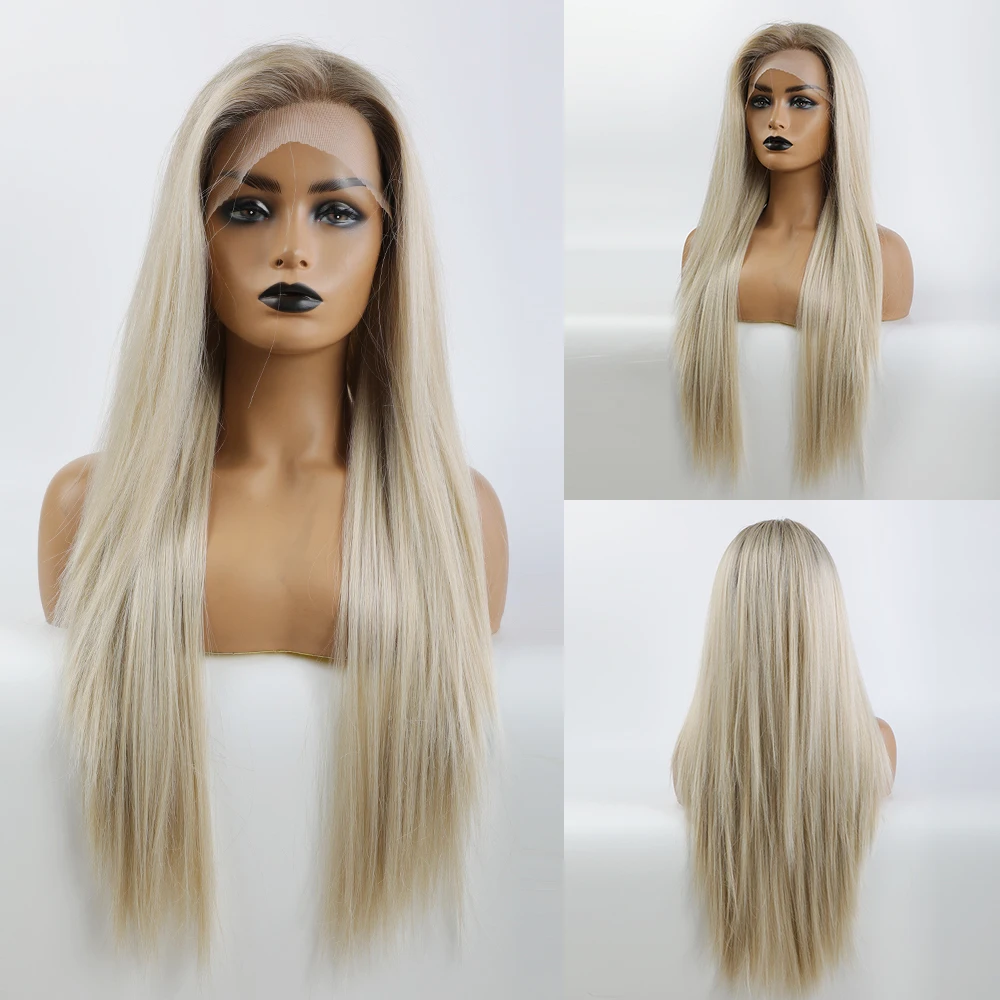 

13x5 Transparent Blonde Lace Frontal Human Hair Wigs Partial Split Bob Wig Brazilian Bone Straight Lace Front Human Hair Wigs