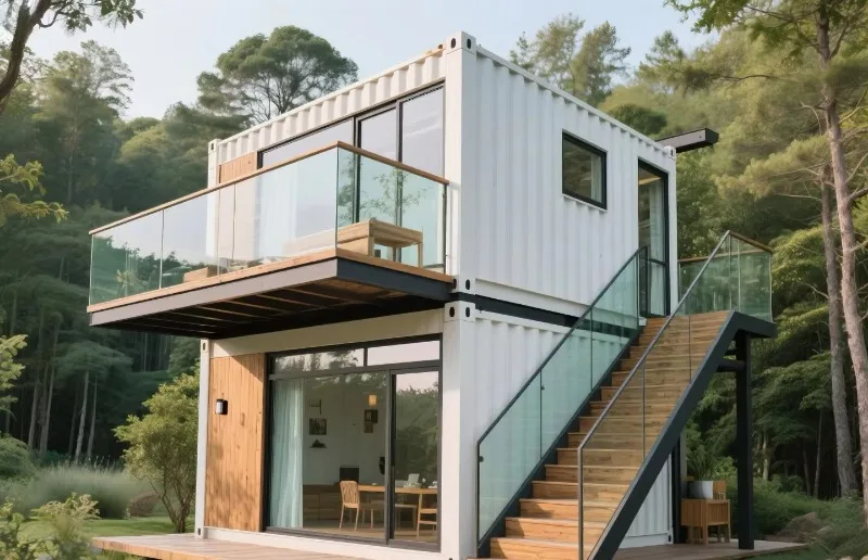 20FT 40 Ft  Detachable Container Villas Durable Residential Buildings Prefab Steel Villa Small House Dwelling 2 3 4 Bedroom