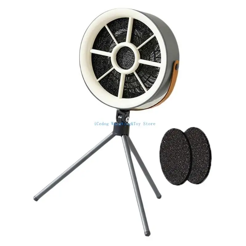 مروحة السخام المحمولة Molf Molf للمطابخ والتخييم مع عمر بطارية طويل