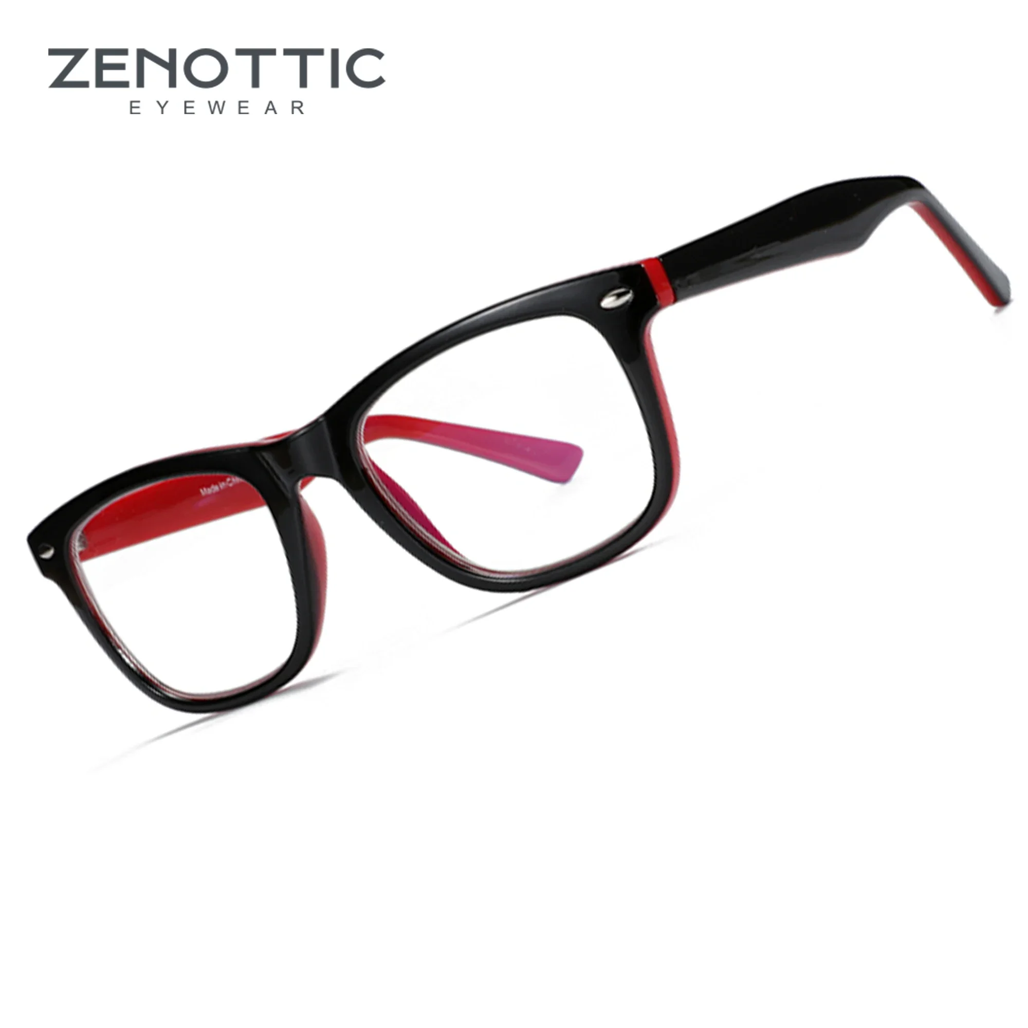 ZENOTTIC Anti Blue Light Blocking Glasses Anti Eye Strain Headache (Sleep Better) Unisex UV400 Transparent Lens Computer Eyewear