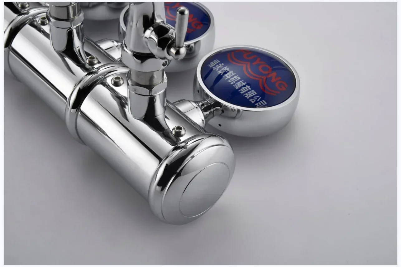 Stainless Steel Two Taps Draft Beer Tower Beer Font