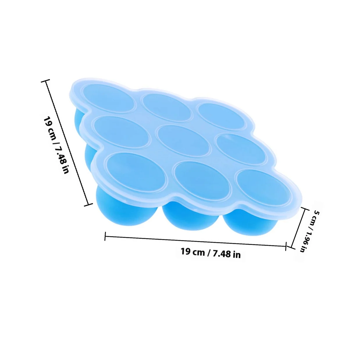 9 مقصورات سيليكون الطفل الغذاء الحاويات الفريزر صندوق تخزين آمن مانعة للتسرب المحمولة هلام هش لوجبات الرضع سهلة الحمل
