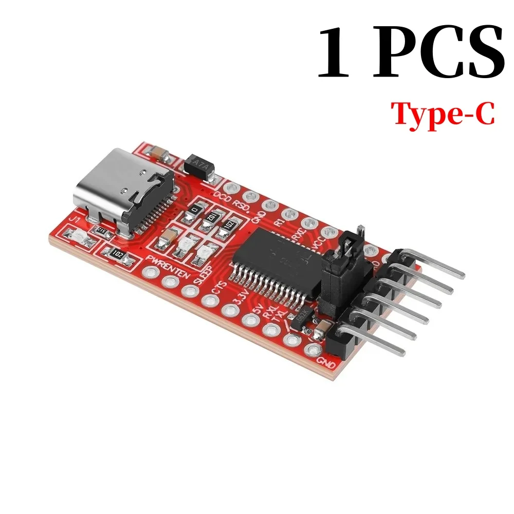 1-10 Stück FT232RL FT232 FTDI USB 3.3V 5.5V zu TTL Serieller Adapter-Modul für Arduino FT232 Pro Mini Port USB zu TTL 232 Typ-C USB