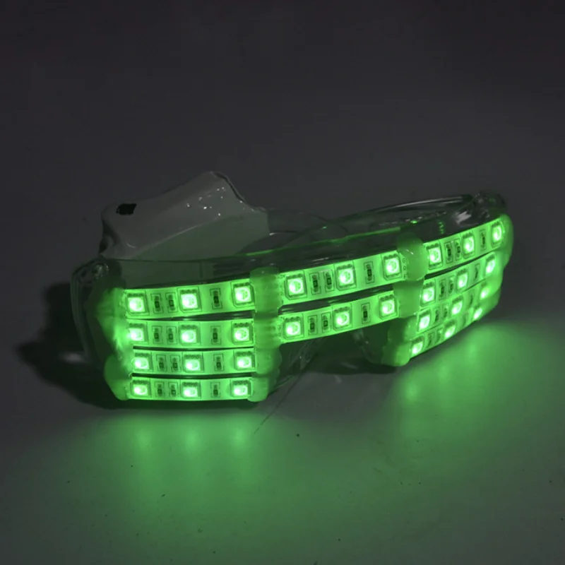 LED Glasses Party Light Up Glasses Glow in The Dark Rave Accessories Nightclub Supplies Luminous Decor Women Men Halloween