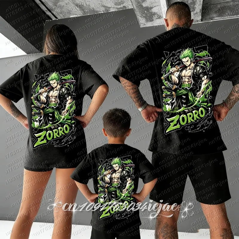 

Футболка хлопковая мужская One Piece 2026 с принтом Monkey D. Luffy, летняя, для мальчиков, детская, с коротким рукавом, высокое качество, для всей семьи