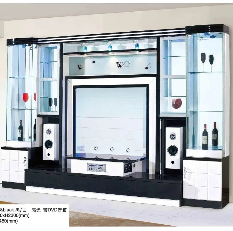 Overall combination TV cabinet, modern simple living room furniture TV cabinet