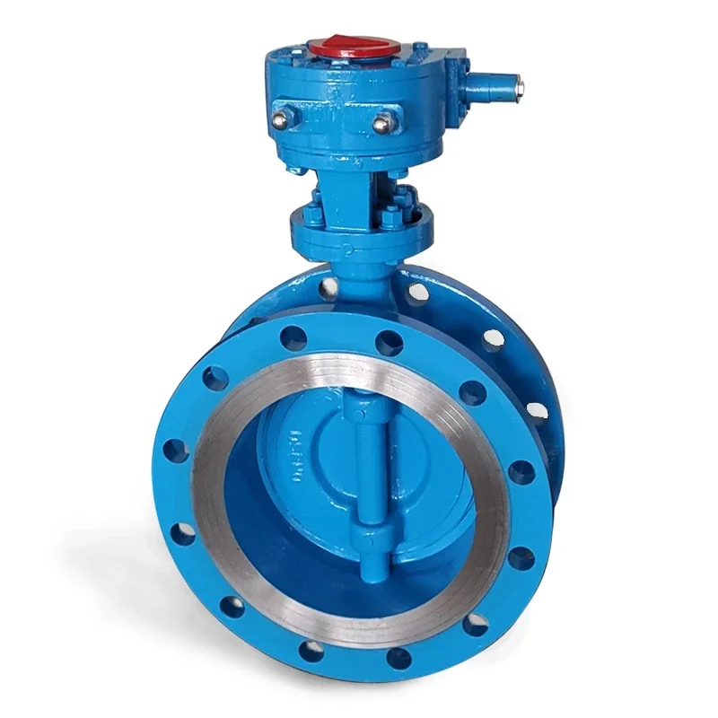 DN350 DN400 WCB 3 Triple Eccentric Hard Seal Butterfly Valve Air Water Oil Stainless Steel 316 PN10 PN16 PN25 Manual