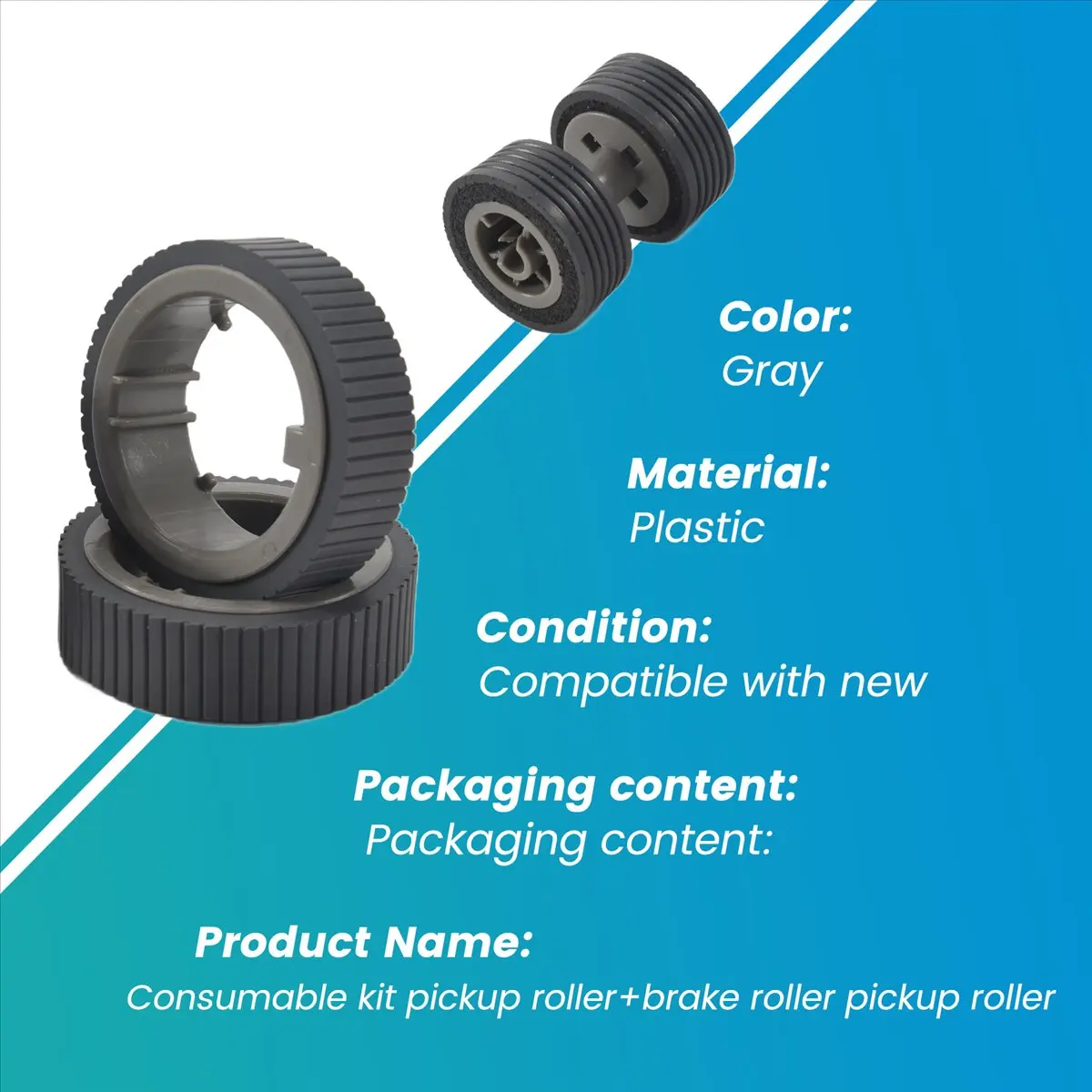 Pa03670 - 0001 Pa03670 - 0002 Consumable Set Pick Roller + Brake Roller PICKUP Roller for Fi-7160 Fi-7260-DTD2