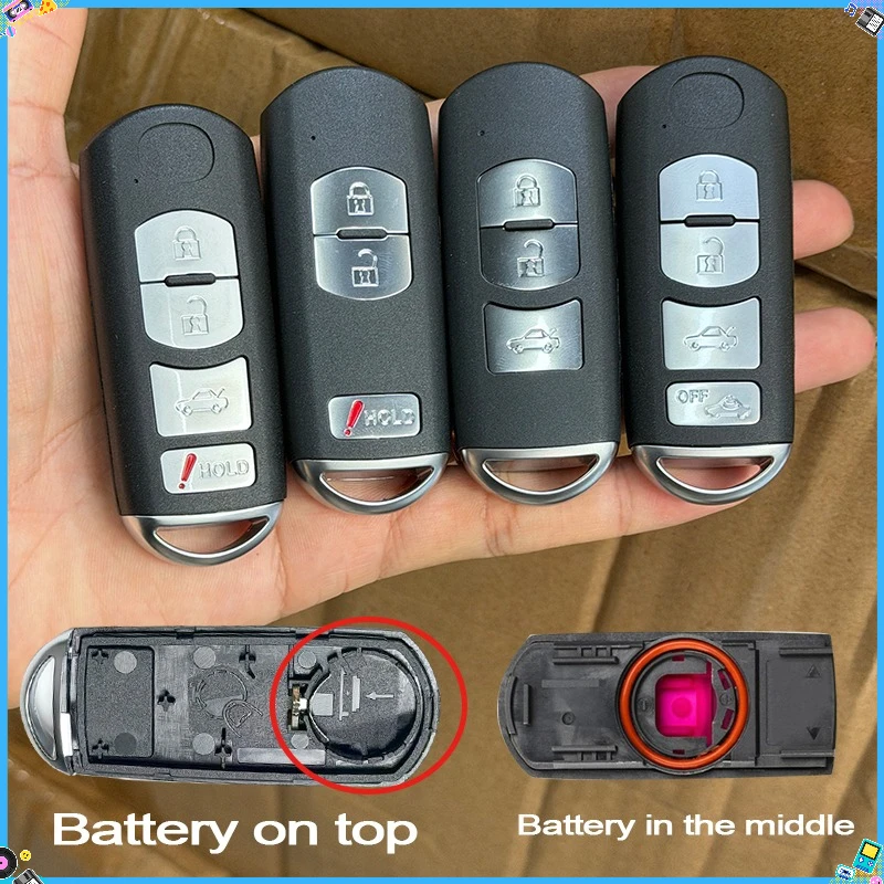 2 3 4 Buttons Car Key Fob Case Shell Housing for Mazda 3 6 MX5 MIATA Axela Atenza CX-3 CX-5 CX-9 CX-7