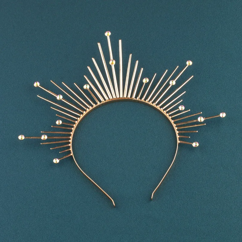 Virgin Mary Halo Headband Crown Tiara Goddess Fashion Catwalk Headband Accessories Travel Party Hot Sale