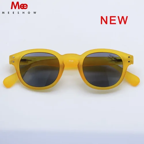 Imagen 2 del producto Meeshow gafas De sol De lectura para hombres y mujeres, gafas redondas De cristal, gafas De conferencias UV400, lector De sol, gafas para presbicia francesa 1513