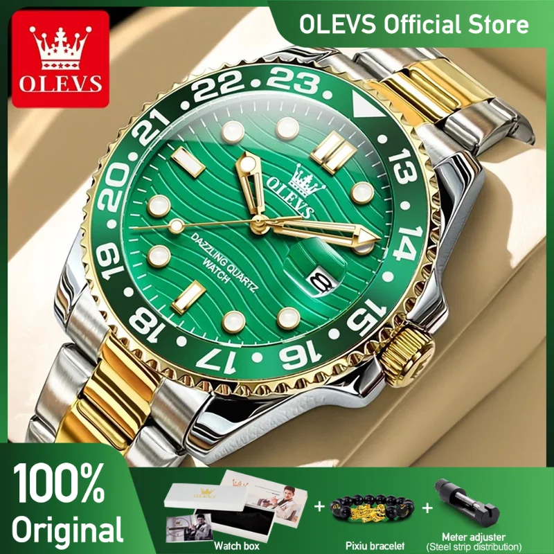 OLEVS 3610 Mens Watch Original Fashion Brand Waterproof Quartz Watch Sport Watches Luxury Men Automatic Date Watch For Men Reloj