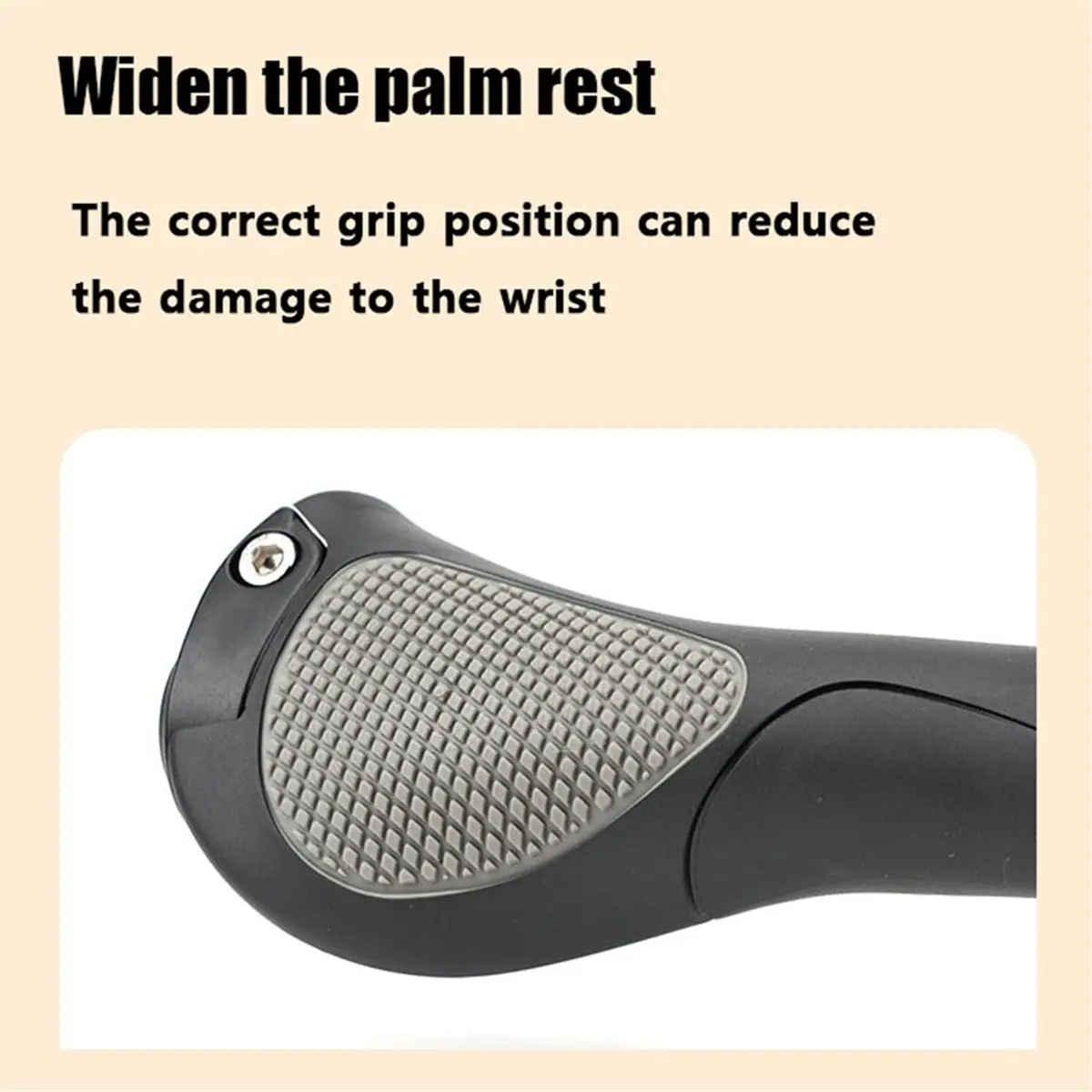 Big Discount 22MM Vintage Grips Rubber Handlebar Grip for Mountain Bike Retro Ergonomic Front Bicycle Hand Grips Black-Gray