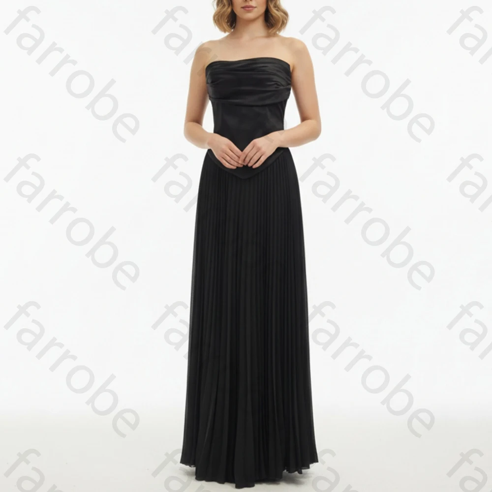 

Off Shoulder Sleeveless Evening Dresses Sexy Backless Pleat Side Slit Dress Exquisite High Quality Prom Party Gowns Customized