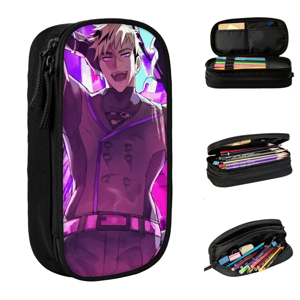 Nijisanji Vantacrow Bringer пенал университета коробка для ручек детские холсты милые школьные пеналы канцелярские принадлежности на заказ