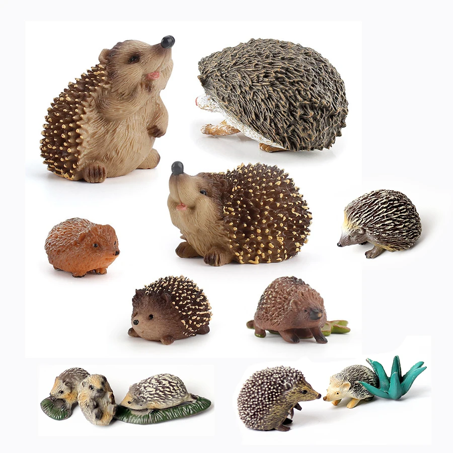 Figurines d'animaux de la jungle et du zoo en plastique, modèles de jouets kasgehog, décoration de gâteau, cadeau de collection, faveur de fête, décoration d'intérieur réaliste