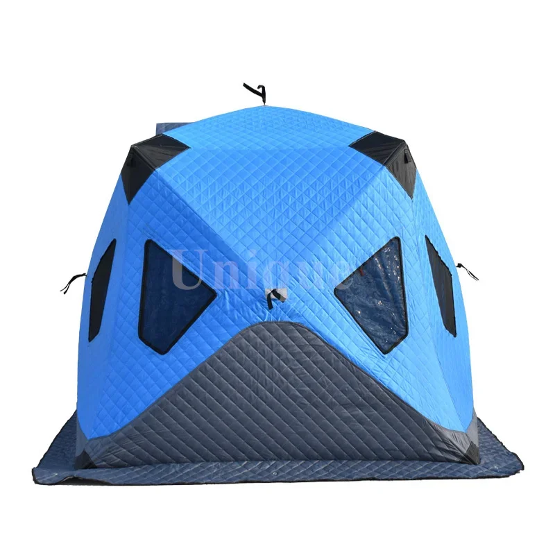 Outdoor Automatic Large Ice Fishing Tent, Portable Warm Large Tent, Winter, 3-4 Person Use