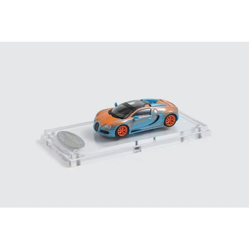 Presale Mortal 1:64 VEYRON Blue Orange Pink Carbon Diecast Diorama Car Model Collection Miniature Toys