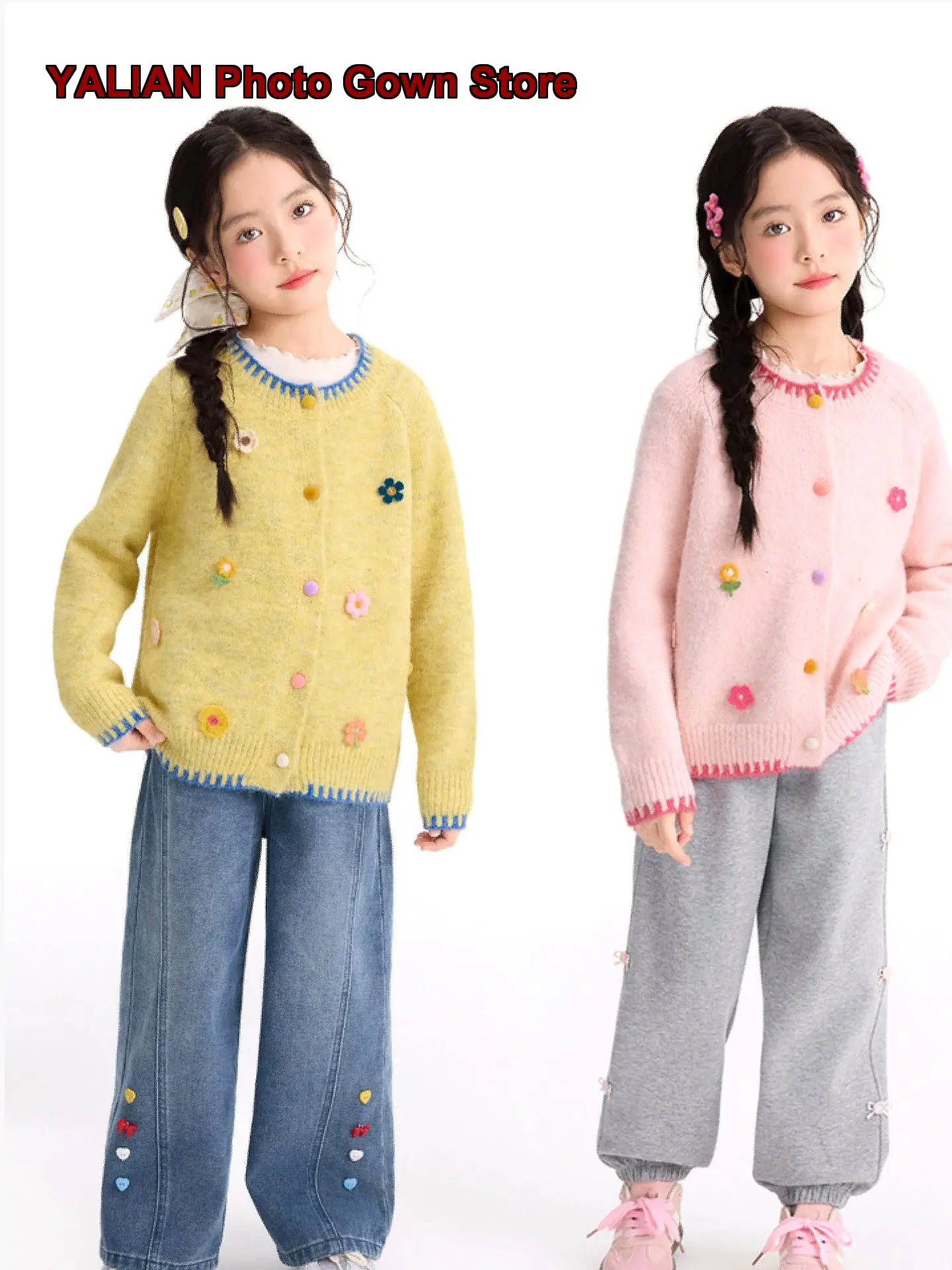 Little Yinman Girls Unique Design Soft Knit Top 2026 Anti-Pilling