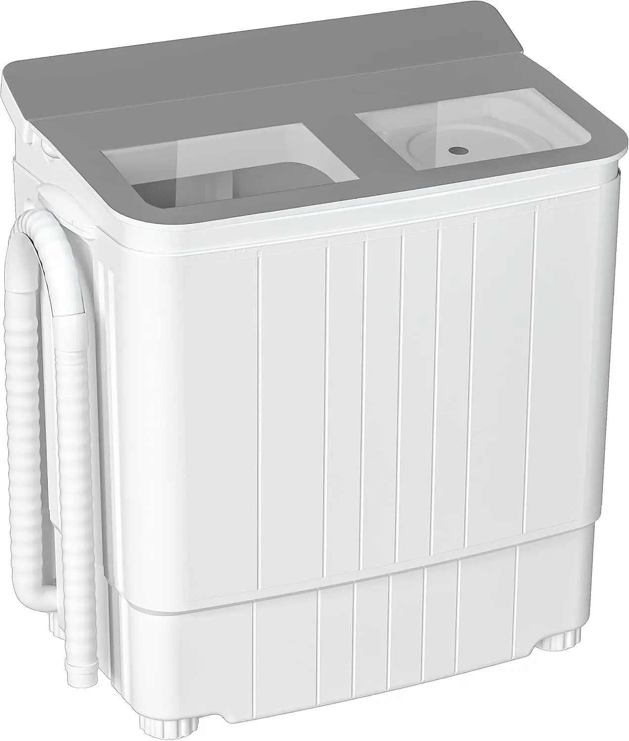 Portable Washing Machine, 17.6 lbs Mini Small Laundry Washer Combo with Spin Dryer, Compact Twin Tub Washer Machine f