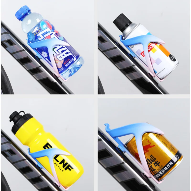 Gradient Color PC Plastic Waterproof Bicycle Bottle Cages Strong Toughness Cycling Water Bottle Holder Bracket