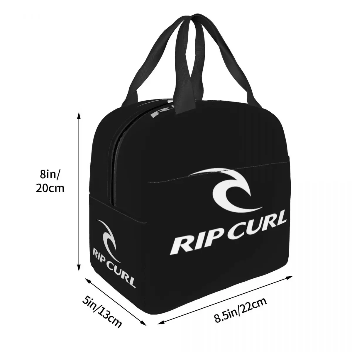 Rip Curl Logo Lunch Bags Insulated Bento Box Waterproof Lunch Tote Resuable Picnic Bags Cooler Thermal Bag for Woman Children