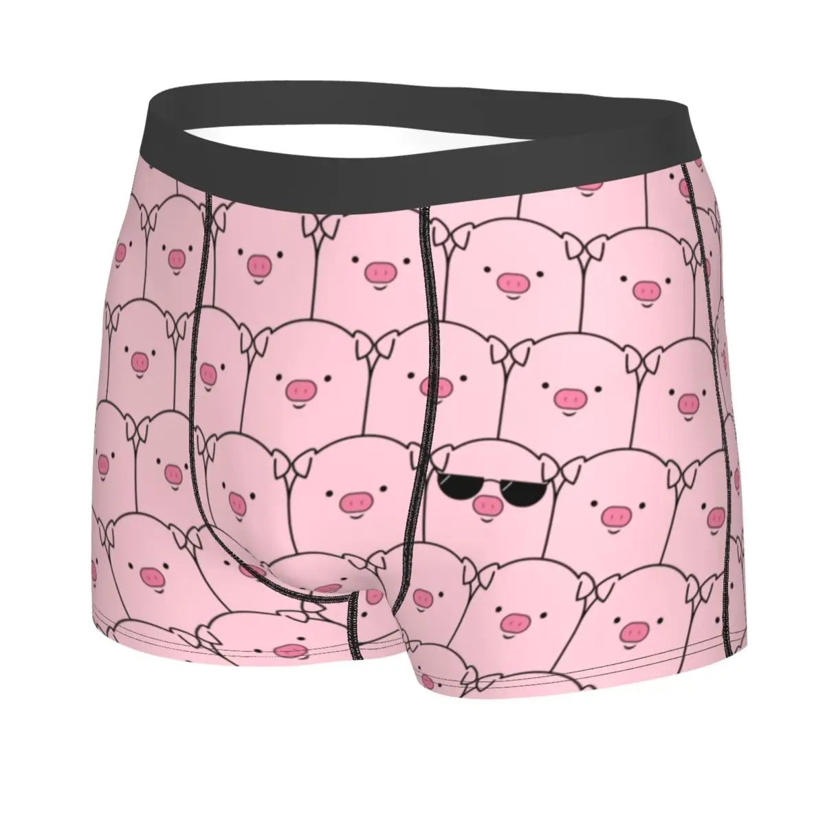 Custom Fashion That Cool Pink Pigs Boxers Shorts Panties Men's Underpants Comfortable Animal Piggy Lover Briefs Underwear