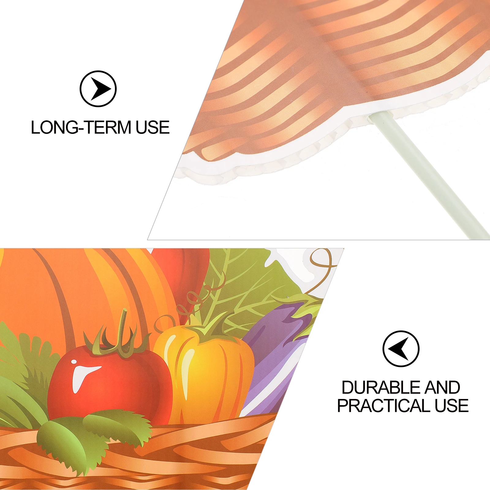 

1pc Garden Insert Board Sturdy Plastic Thanksgiving Decoration Lovely Yard Sign Party Festival Outdoor Indoor Decor Stake