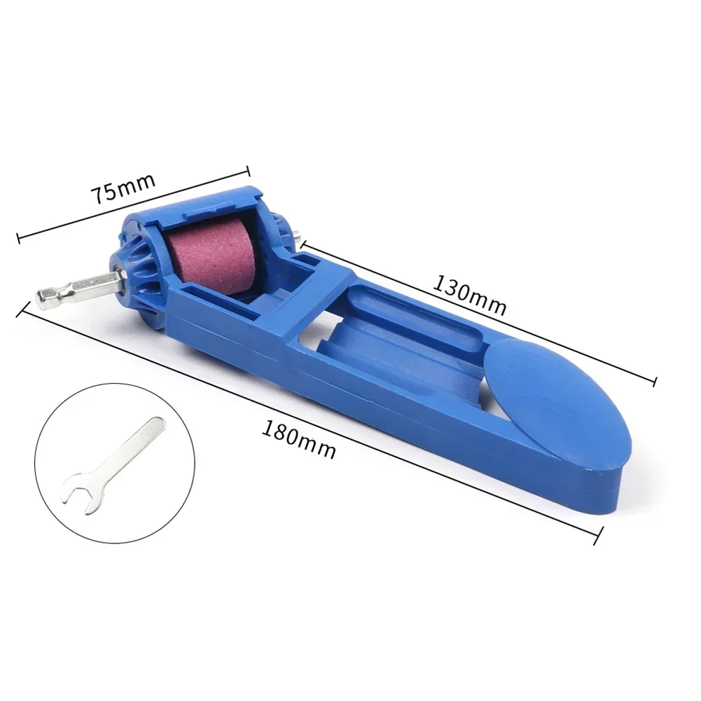 Afilador de brocas para taladro eléctrico portátil, herramienta de muela de corindón para moler taladros de hierro, 1 ud.