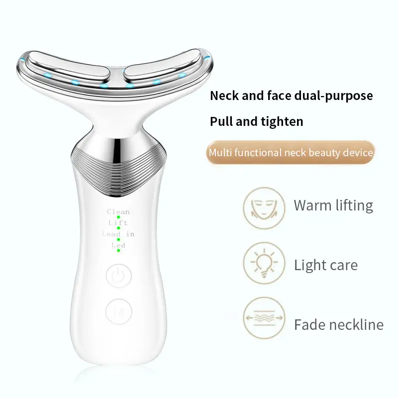 Multifunction Facial Massager Neck Lifting LED Skin Care Beauty Device