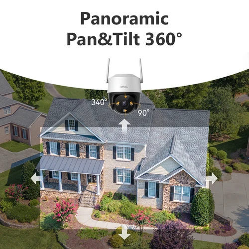 Imagen 2 del producto IMOU Cruiser SE + 3MP/5MP cámara PTZ Wi-Fi para exteriores IP66 cámara resistente a la intemperie Audio bidireccional visión nocturna en Color detección humana AI