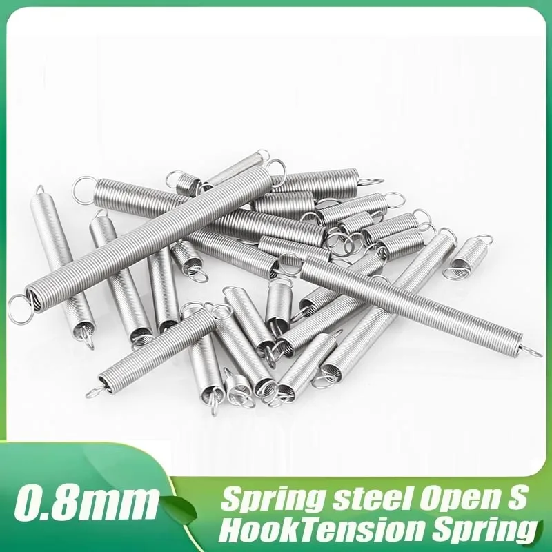 

Expansion Spring Tension Extension Expanding Extending Springs 0.8mm Wire Dia Length10 15 20 25 30 35 40 45~60mm