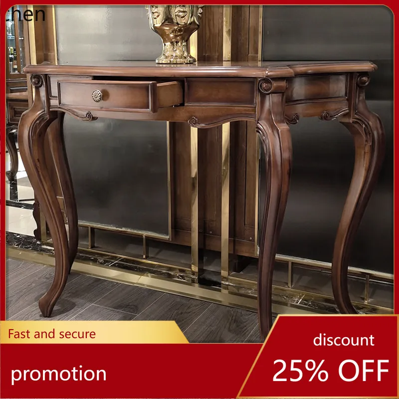 

Hxl entrance table all solid wood entrance offering table log suite furniture