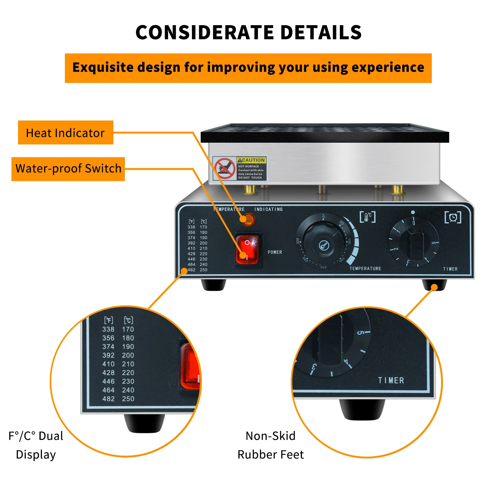 Commercial use of waffle oven octopus meatball equipment for machine stalls