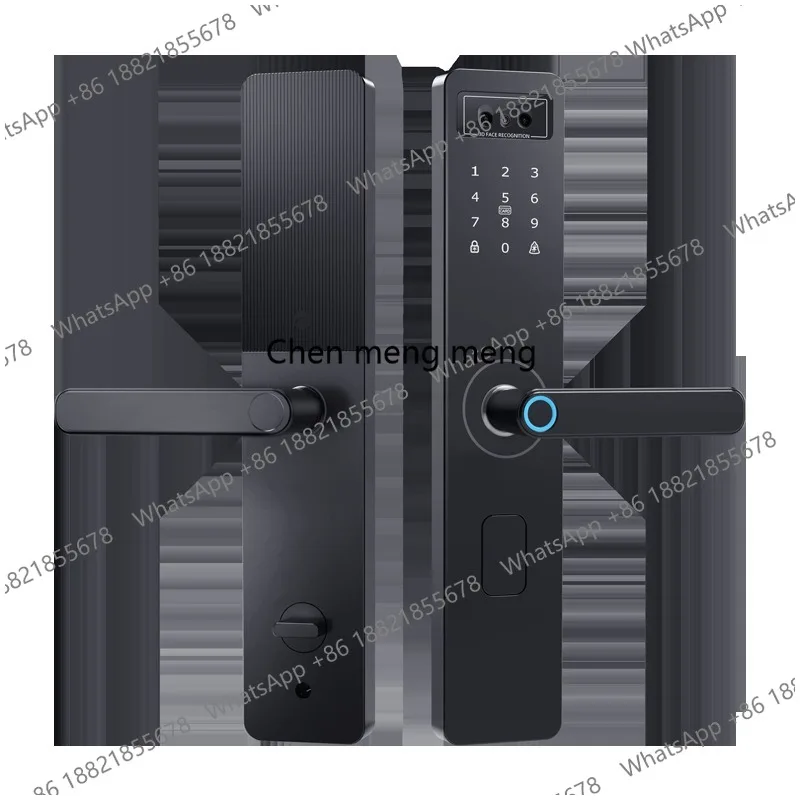 Semi-automatic smart door, fingerprint, password lock, anti-theft door, household door lock