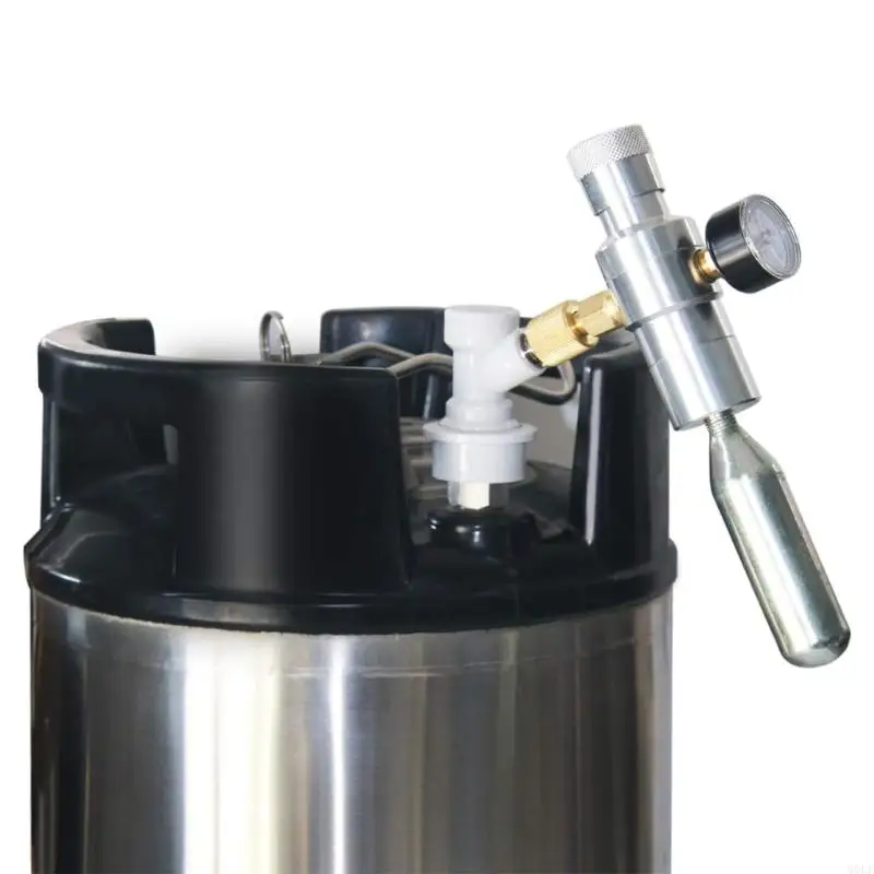 Molf Small CO2 منظم 0-150psi آمن لجهاز المطبخ لجهاز المطبخ مثالي لخمر المنزل وصنع المشروبات الغازية