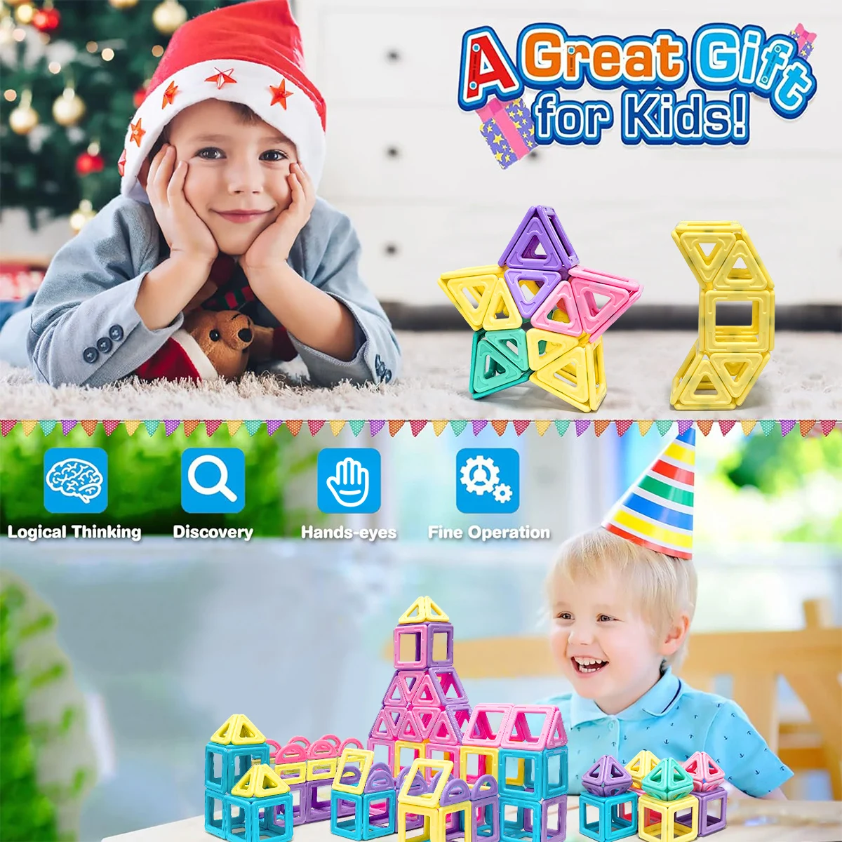 Macaron 3D Magnetische Blokken Set Speelgoed Voor Kinderen Jongens Meisjes Educatief Zintuiglijk Gebouw Magneticfor Speelgoed Geschenken 32/56/84PCS ﻿