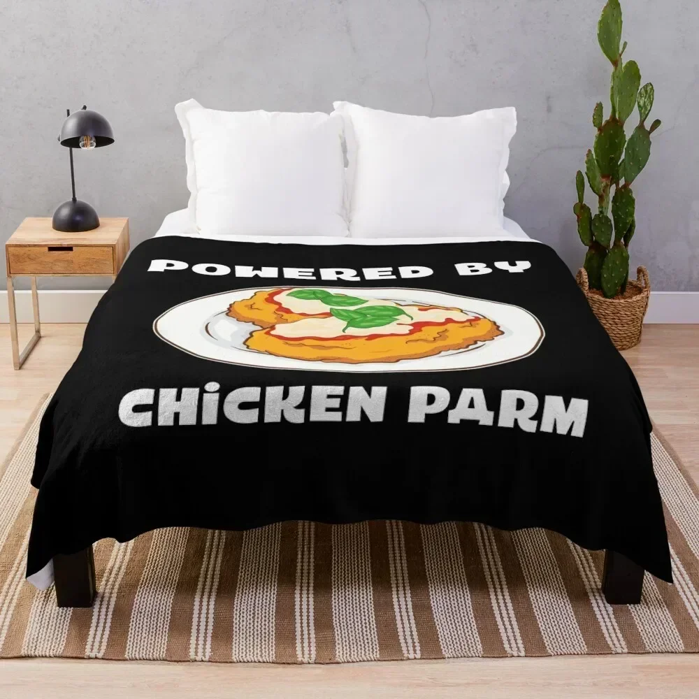 

Italian Foodie Parmesan Powered By Chicken Parm design Throw Blanket Sofa Throw Furrys Camping Blankets