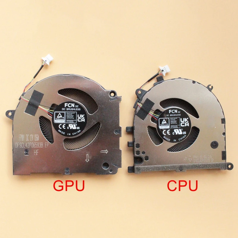 New Laptop CPU GPU Cooling Fan For ASUS Vivobook Pro15 OLED K6502Z K6502 Cooler DC12V 0.6A 4pins 2022 version