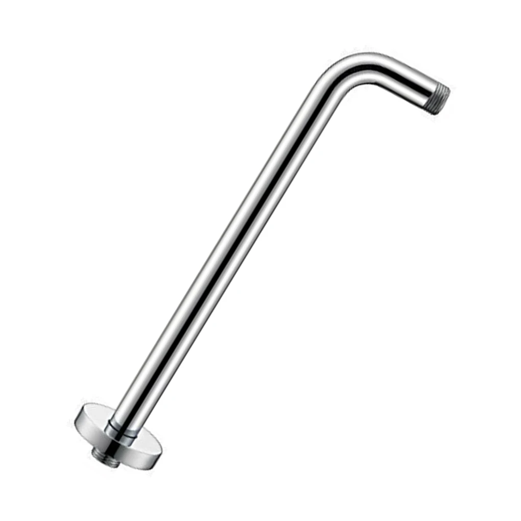 Stainless Steel Shower  Arm Flange Bathroom Rainfall Shower Extension Universal Bath Components