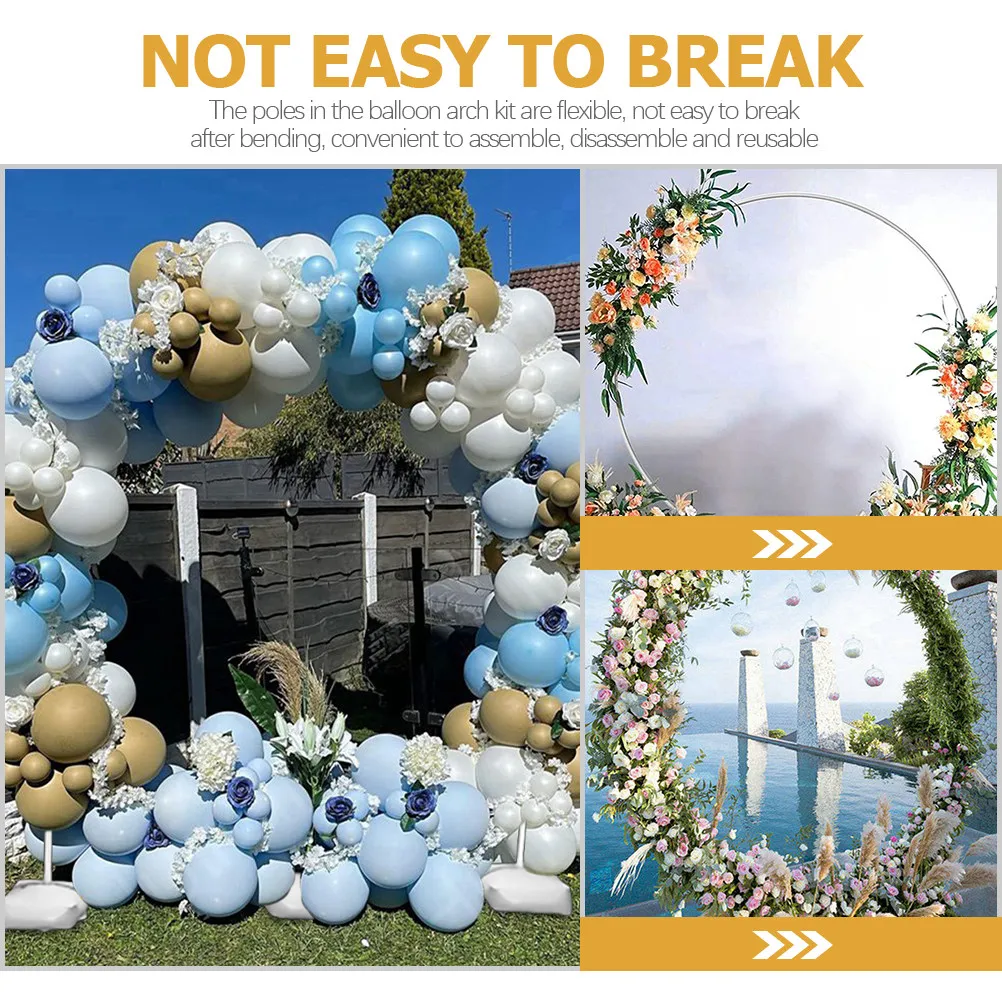 

1Set Balloon Arch Kit Round Shaped Stand with Water Fillable Base for Wedding Birthday Baby Shower Party Decoration Balloon