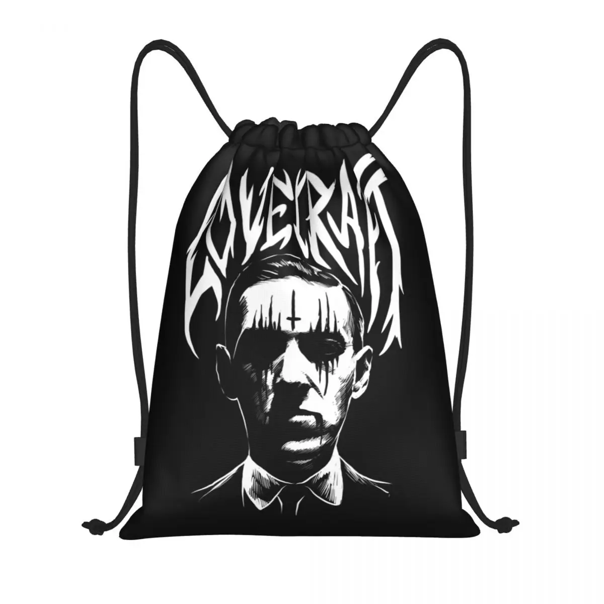 Creator Of Cthulhu Drawstring Backpack Women Men Gym Sport Sackpack Portable Lovecraft Horror Movie Shopping Bag Sack