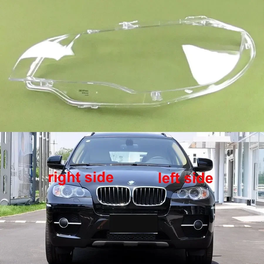 

For BMW X6 E71 2008-2014 Car Accessories Headlight Lens Cover Headlamp Shell Lampshade Transparent Shade Mask Plexiglass