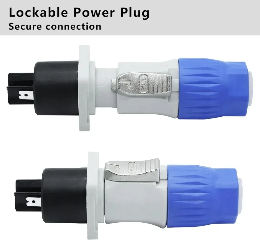 12/1PCS NAC3FCA NAC3MPA Male Plug 20A Power Plug Power Socket Adapter 3Pin Powercon XLR Connector for Stage Light LED Screen