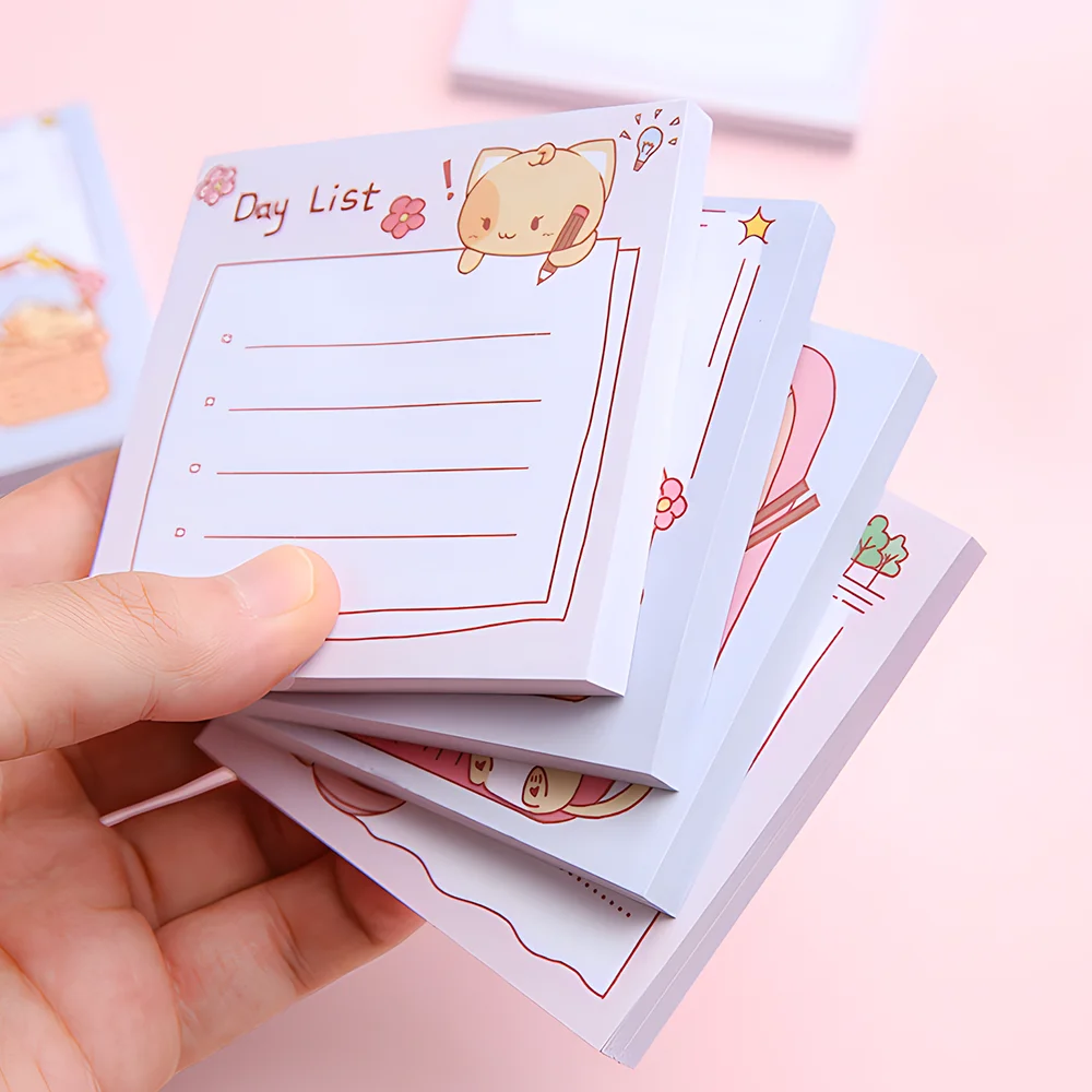 Koreanische süße Katze Haft notizen lustige kawaii Notizblock Post Notiz blöcke Spaß Briefpapier Checkliste, um Agenda Tages planer Index Tabs zu tun