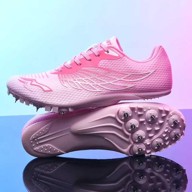 Outdoor Men Woman Track & Field Running Shoes Professional Competition Nail Sneakers Anti-Slip Student Training Shoes image 3