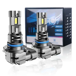 2pcs High Power 9005 9006 Car LED Headlight 1:1 Mini Size Headlamp Lamp Super Bright Plug And Play Car Headlamp Bulbs Fog lights