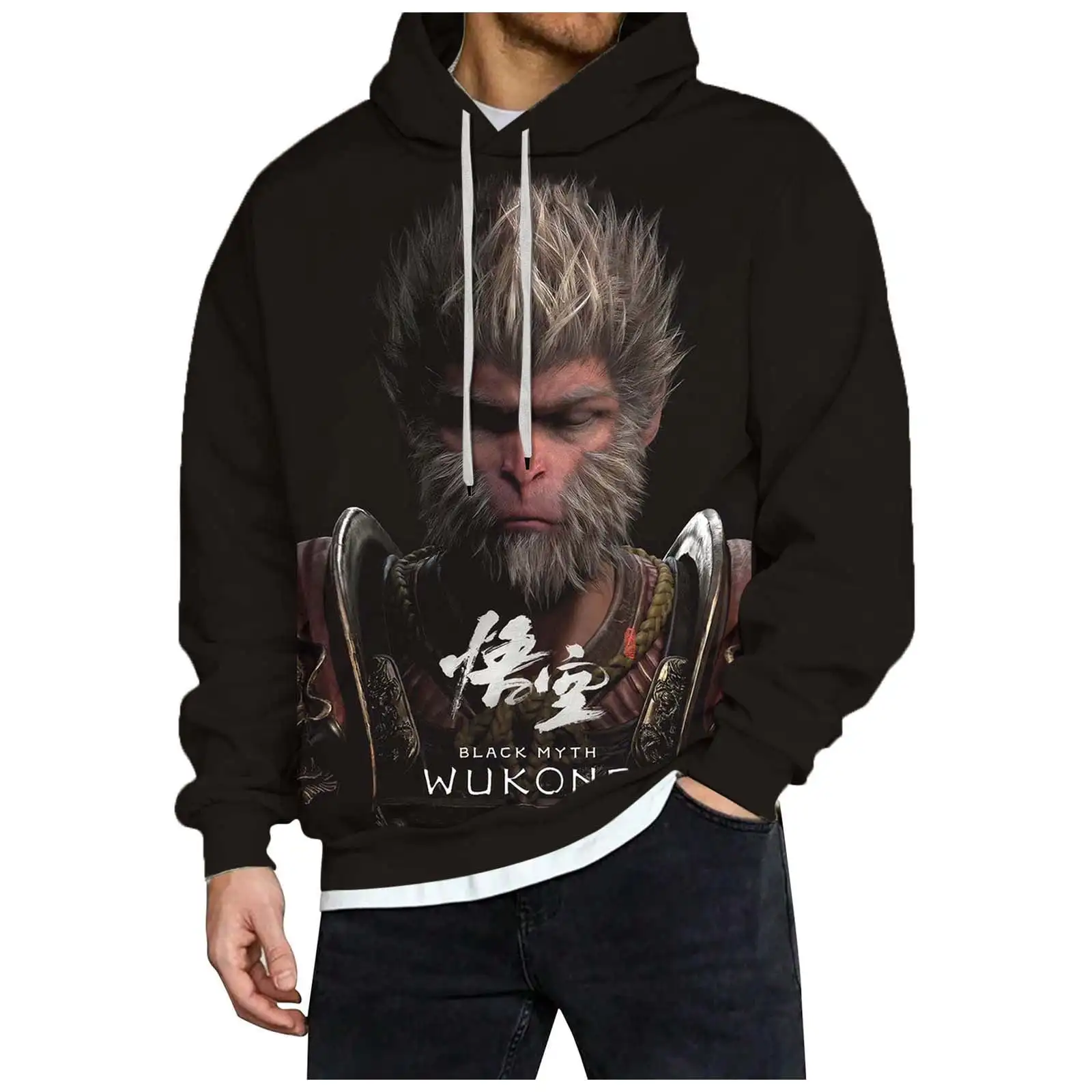 Black Myth WuKong Game 3D Print Hoodies Men Women Streetwear Oversized Sweatshirts Hoodie Male Pullovers Tracksuit Man Clothing