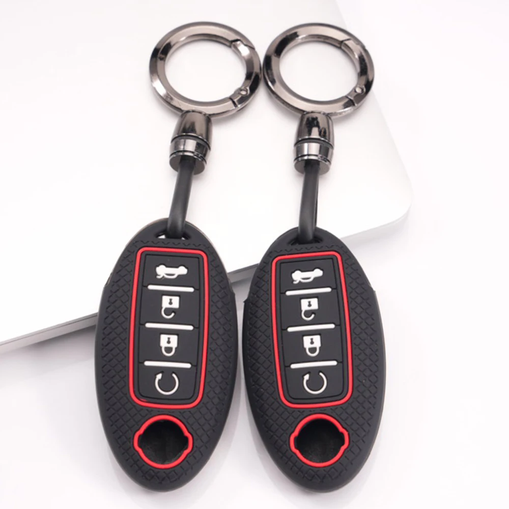 Remote Key Protector With Wrist Strap For Nissan Qashqai X Trail T32 T31 Juke J10 J11 Kicks Tiida Micra Altima Pathfinder Note